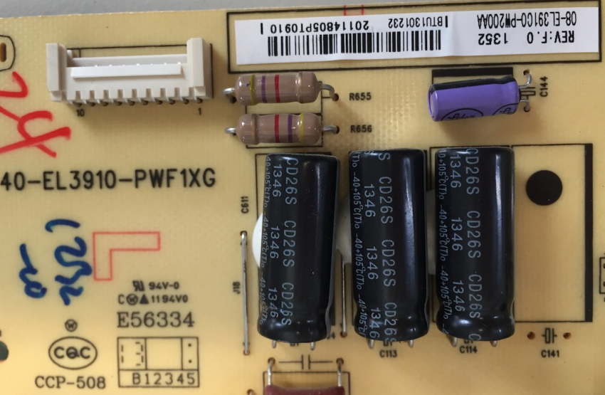 40FZ5535 40-EL3910-PWF1XG 08-EL391C0-PW200AA  Netzteil