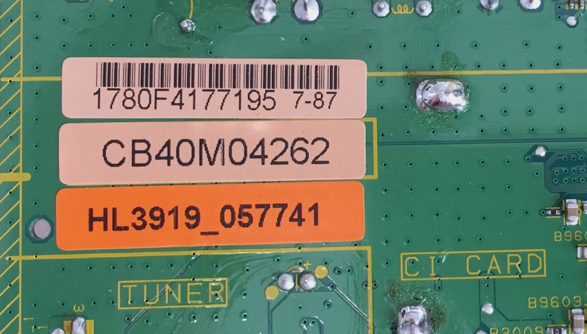 TV32LB1000 CMK163A 4 HL3919_057741 CB40M04262 Mainboard