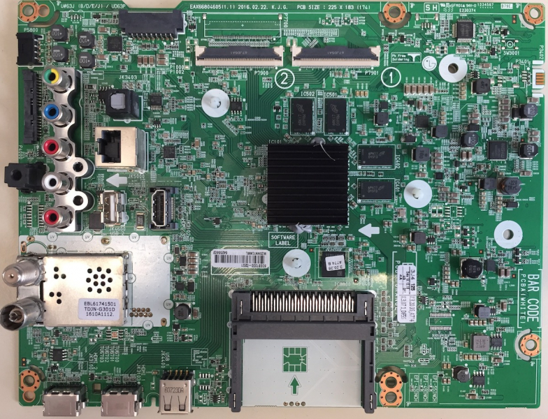 43UH7509 EAX66804605(1.1) 64255602 Mainboard