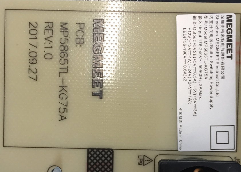 MD31475 LCD Smart-TV MD31475DE MP5865TL-KG75A REV1.0 Netzteil
