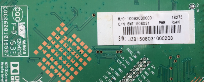 MD21335 CV9203L-A 1508031 Mainboard