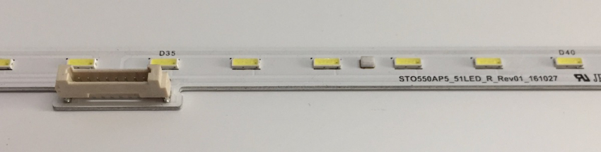 KD-55XE7005 KD-55XE7077 LED Backlight STO550AP5_51LED_R_Rev01_161027