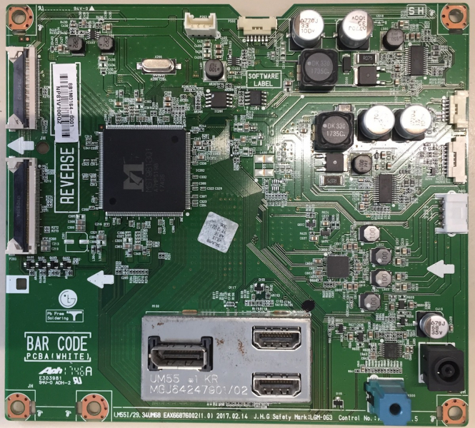 34UM68-P EAX66876002(1.0) 8B1M01S4-0001 Mainboard