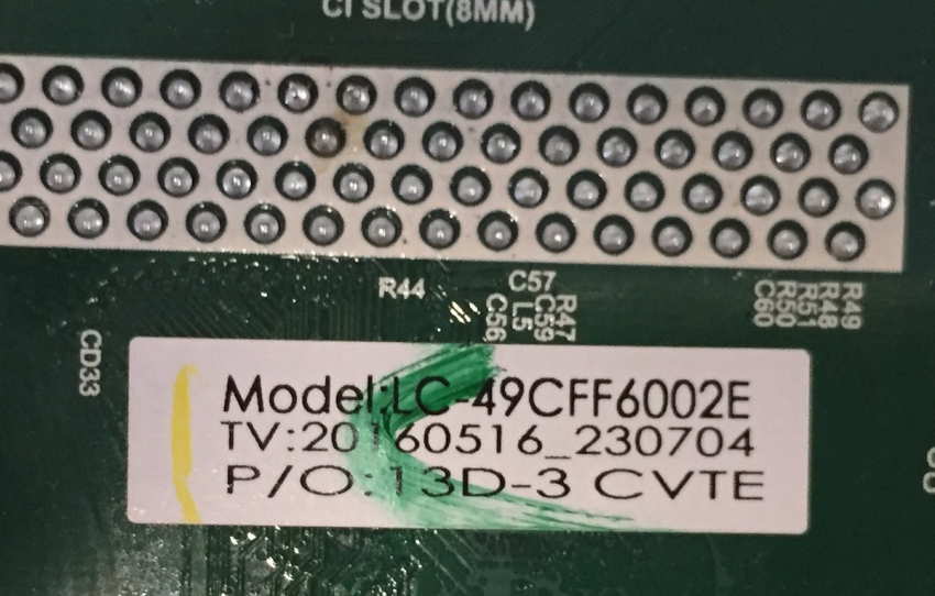 LC-49CFF6002E T.MS6308.702 LC490DUY-SHA1 20160516_230704 Mainboard