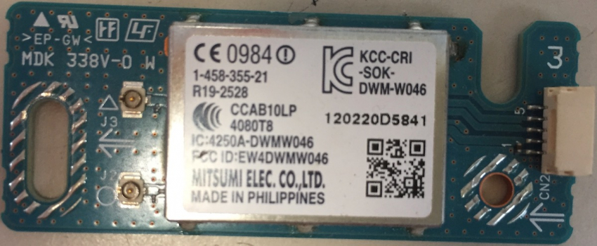 KDL-46EX655 1-458-355-21 DMW-W046 WLAN Modul