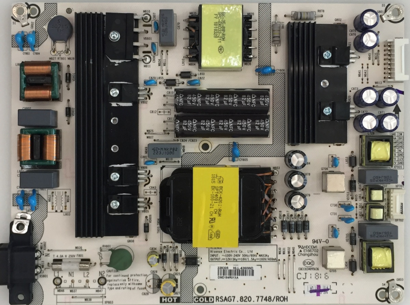 H55A6500 H55A6550 H55AE6400 RSAG7.820.7748 228305 HLL-4360WD Netzteil
