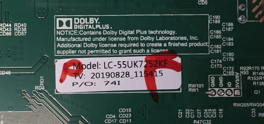 LC-55UK7252KF T.MS6586.U705 20190828_115415 Mainboard