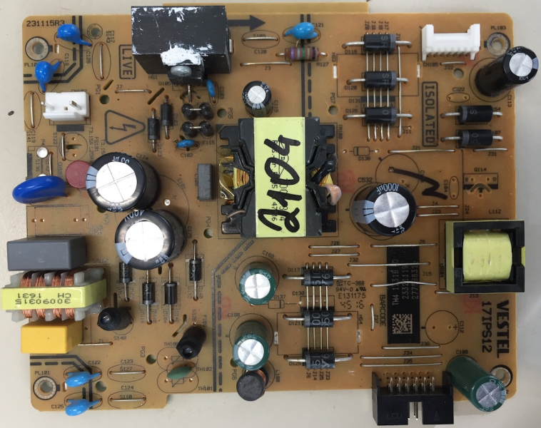 43L3663DA D49F289N3CW D50F289M D48F287M power board 17IPS12 23321119 231115R3