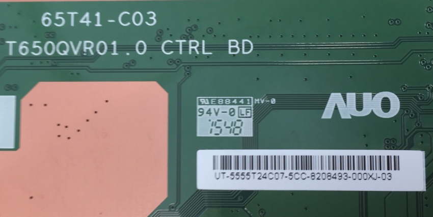 2015_AUO_UHD_HAWK_UFT 65T41-C03 T650QVR01.0 UT-5555T24C07 T-Con