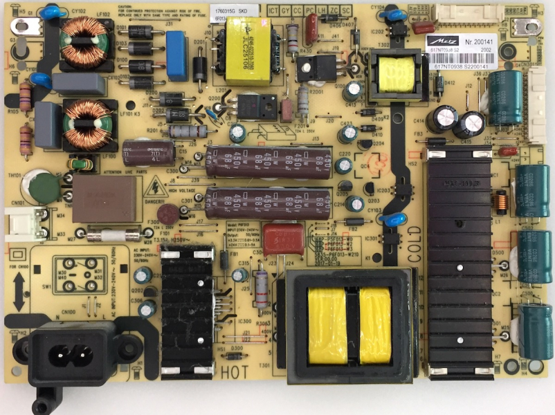 43TX65 43TX95 43TX89 43TX77 power board 168P-P6F013-W2 5835-P6F013-W210 617NT0938.S2