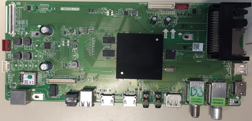 BLA-40/405V-GB-11B4 T.MS6586.U703 20190911_202257 P/O:72C Mainboard