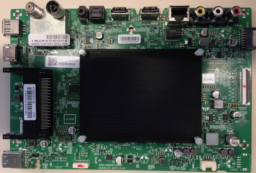 50DG2A52B 5844-A9K04T-0P00 VER00.03 SK705TQJPL006 6189K04G4.S0 Mainboard