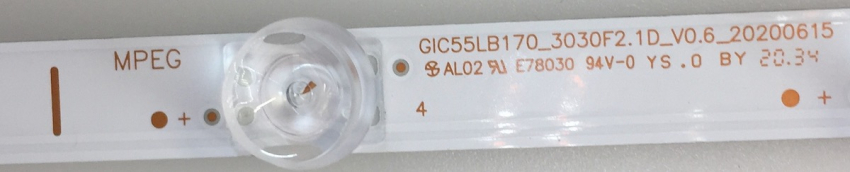 55P618 GIC55LB170_3030F2.1D_V0.6_20200615 LED Backlight