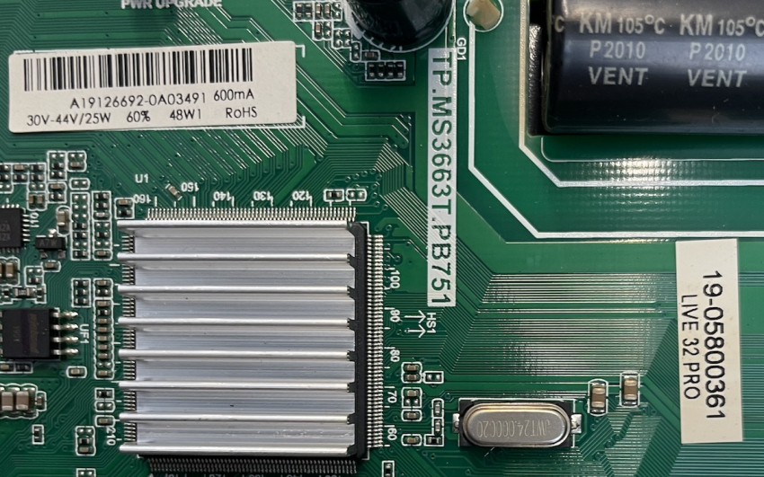 Live32Pro motherboard TP.MS3663T.PB751 19-05800361 A19126692