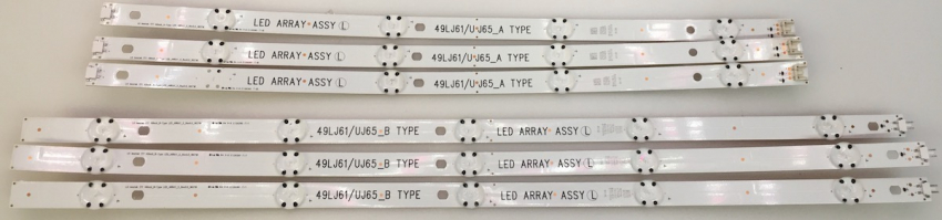 49LJ614V  Set6 3x17Y 49inch_A_Type LED_ARRAY_S_Rev0.0_160718   und 3x17Y 49inch_B_Type LED_ARRAY_S_Rev0.0_160718 LED-Backlight