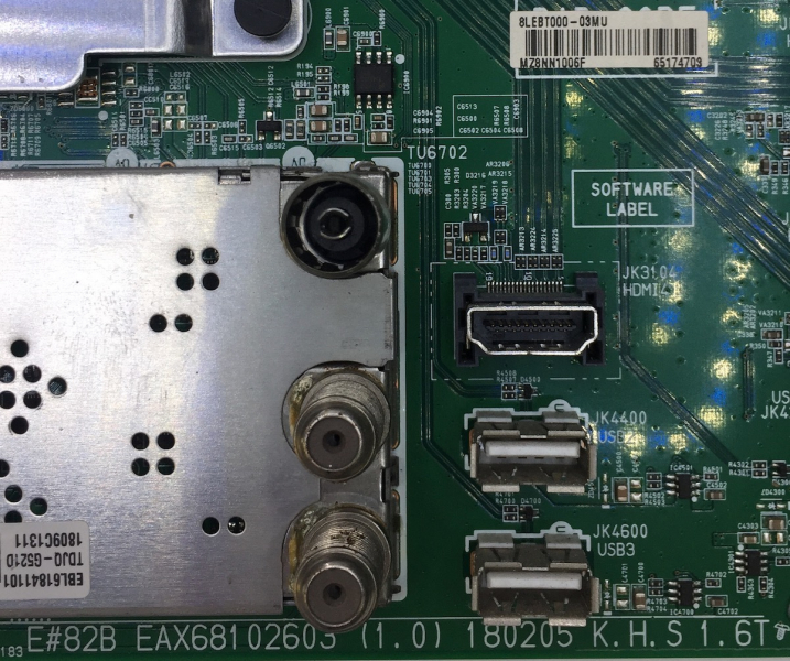 OLED55B8LLA EAX68102603(1.0) 65174703 Mainboard