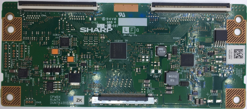 40PFL5206 CPWBXRUNTKDUNTK4918TP ZK T-CON
