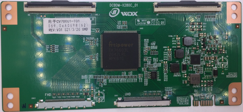 GYOD-S70U7050J DCBDM-X280C_01 CV700U1-T01 REV:V01 T-con