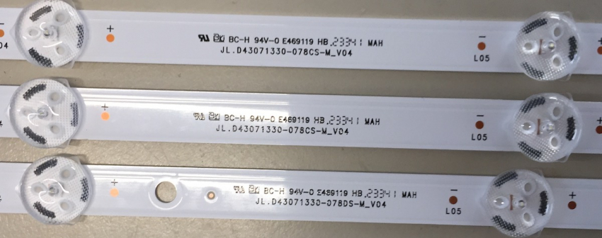 43LV3E63DA Set 3x JL.D43071330-078CS-M_V04 2x A 3011-3523 1x 3011-3524 LED-Backlight
