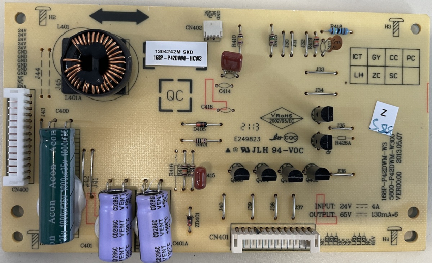 TechniPlus isio 42 168P-P42DWM-97 5800-P42DWM-W300 LED Driver Board