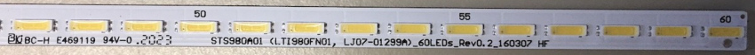 QM98K STS980A01 (LTI980FN01, LJ07-01299A)_60LEDs_rev0.2_160307 LED Backlight