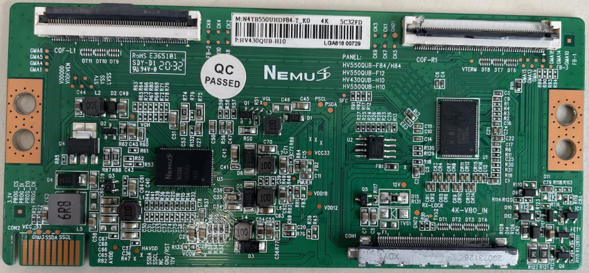 ODL43642U-TAB HV430QUB-H10  N4TB550UHDF84-T_K0 5C32FD T-con