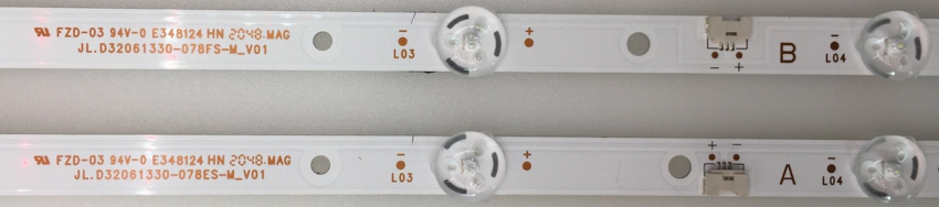 D32F551R1CW Set2 1xJL.D32061330-078ES-M_V01 3010-5526 und 1xJL.D32061330-078FS-M_V01 3010-5527 LED Backlight