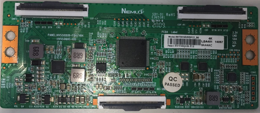 55MUB7011 N4TB550UHDF12_B0 (HV550QUB-F12) LGA401 T-Con