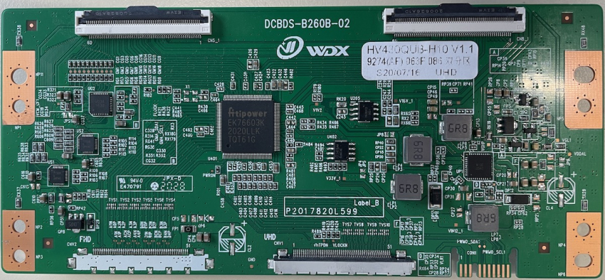 AK43FC1386 DCBDS-B260B_02 HV430QUB-H10 V1.1 T-Con
