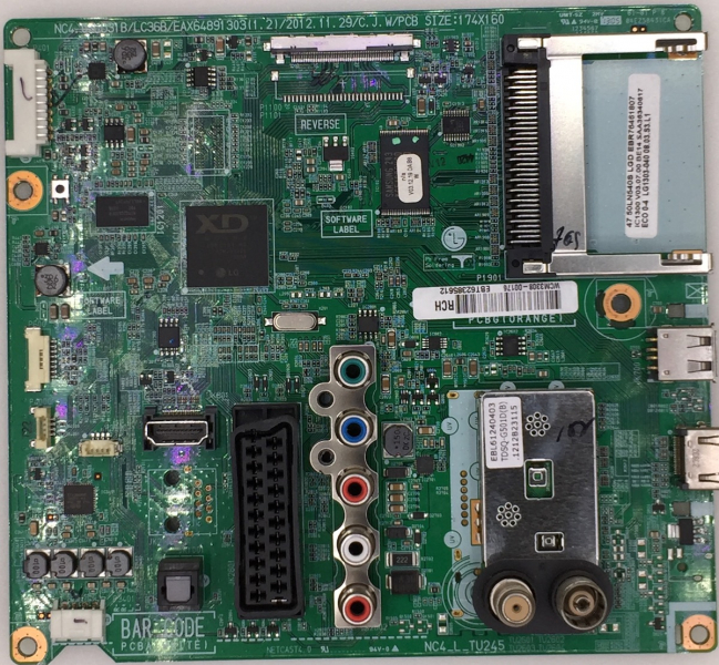 47LN5406 EAX64894303(1.2) EBR76461807 EBT62385612 Mainboard