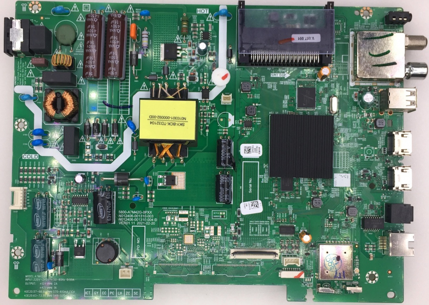 40VOE62 40GFB6240 5800-A7M42G-0PXX 12406-001310-003 UZG510 Mainboard