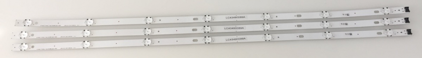 SET 3x LED-Backlight LG43D07-ZC31AG-05 430MB_A-Type LED_ARRAY_Rev0.0_180514 LC43490089A für 43UM7000 43UM7100 43UH6400