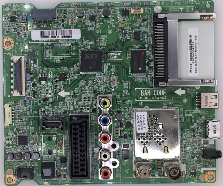 42LF561V EAX66203805(1.2) EBT64032612 Mainboard