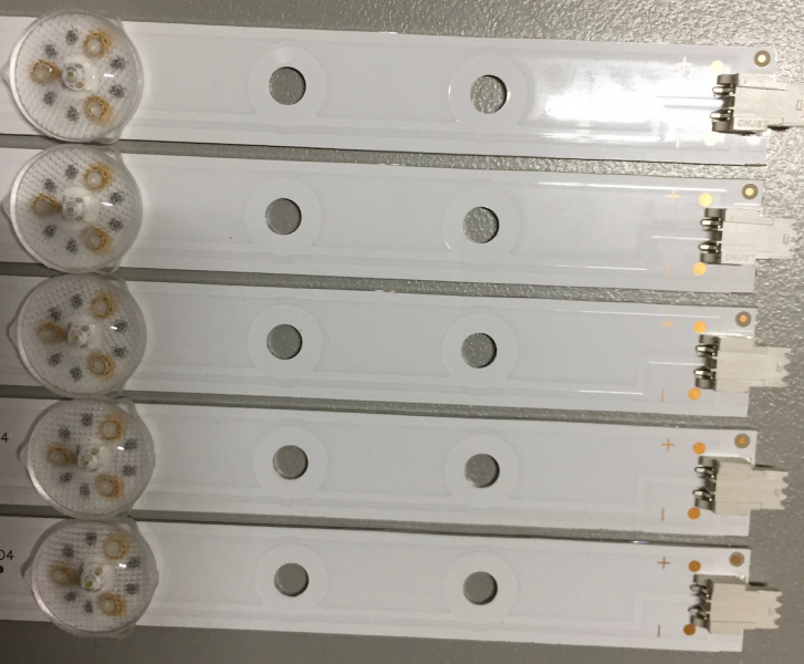 G550ND4N25-1,  GU0DD-ASS55N   Set 5x JL.D55091330-315AR-M und 5x JL.D55091330-315AL-M CS0DD-AS55 LED-Backlight für G550ND4N25-1,  GU0DD-ASS55N