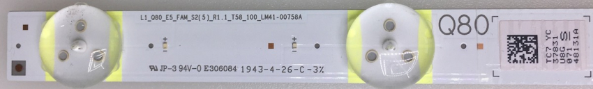 GQ55Q80RGT Set 20x L1_Q80_E5_FAM_S2(5)_R1.1_T58_100_LM41-00758A LED-Backlight