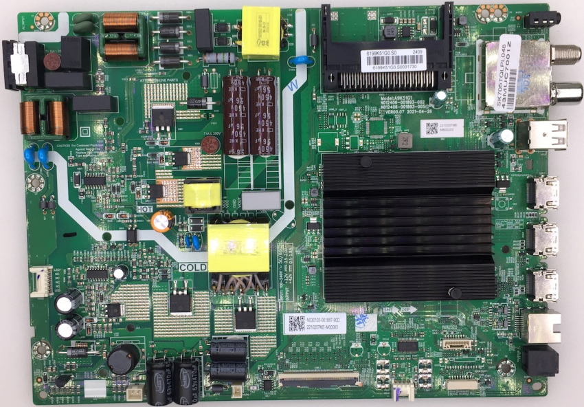 43MUC7001Z 43MUC7111Z  Mainboard A9K51G1 SK705TQLPL048 6199K51G0.S0