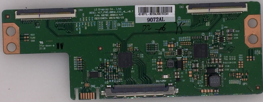 SMART43XTV2  6870C-O801A 9072AL T-con