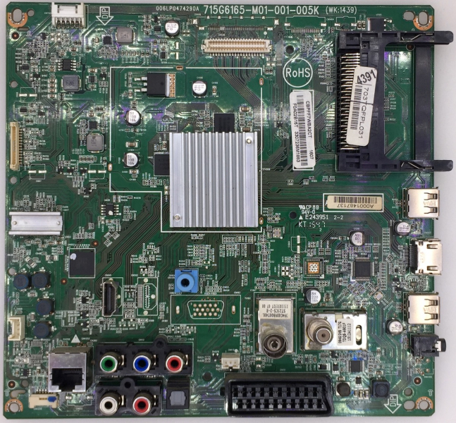 32PFK5300 715G6165-M01-001-005K 703TQFPL031  Mainboard
