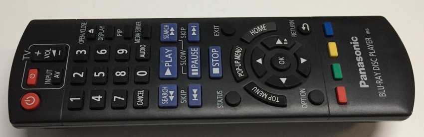 Panasonic N2QAYB000577 remote control Original Universal Blu-Ray Disc Player IR6