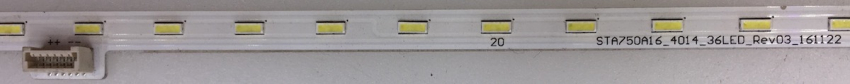 STA750A16_4014_36LED_Rev03_161122 LED Backlight z.B für KD-75XE8595, KD-75XE8596