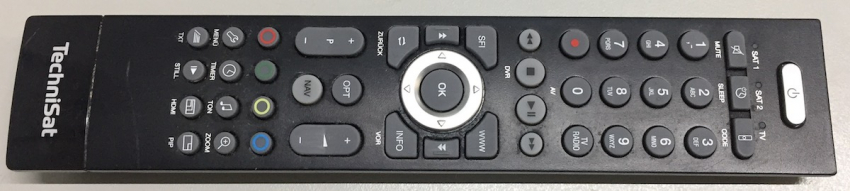 Technisat FBDVR401 Universal Fernbedienung Original für DIGIT S3 HD, DIGIT S4 HD, S5 HD,S6 HD