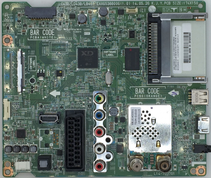42LB561V  EAX65388006(1.0) EBT62973007 EBR77562844 Mainboard