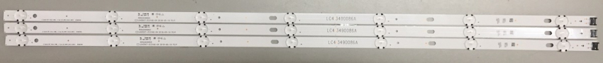 SET3 3x LG Innotek DRT 43inch_A-Type LED_ARRAY_Rev0.0_180514 3PCM00789A LC43490086A LED Backlight z.B. für 43UK6300LB, 43UK64701LC, 43UK6400PLF, 43UM71007LB