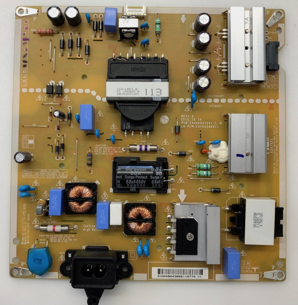 Netzteil LGP49LiU-16CH1 EAX66923201(1.4) EAY64388811 Rev1.0 für 49UH603 49UH610 49UH6109