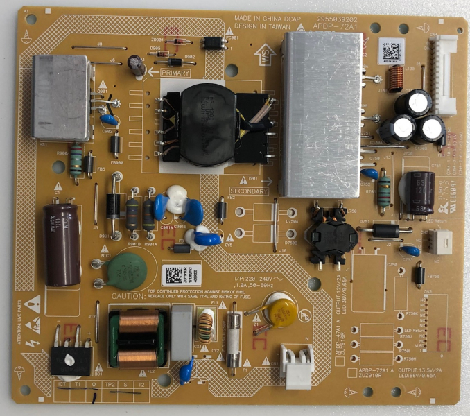 Netzteil APDP-72A1 2955039202 ZUY910R für 32GFB7788, 32GHB5745 32GHB5747 32GHW5740 32GFS6820 32GFS6722