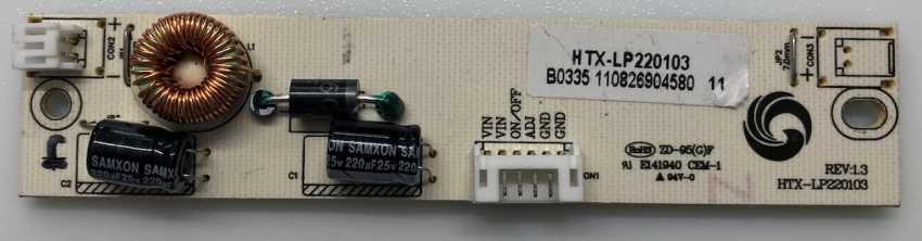 Inverter HTX-LP220103 Rev:1.3 für LED TV Medion
