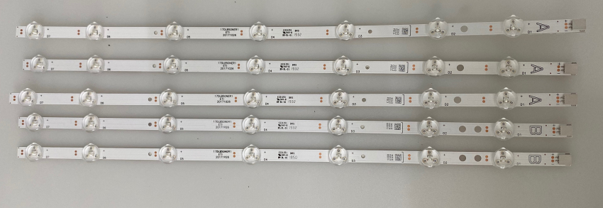 3x 3010-0212 A-Type und 2x 3010-0213 B-Type  Set 5x 17DLB50NER1 LED-Backlight für T50EX8520