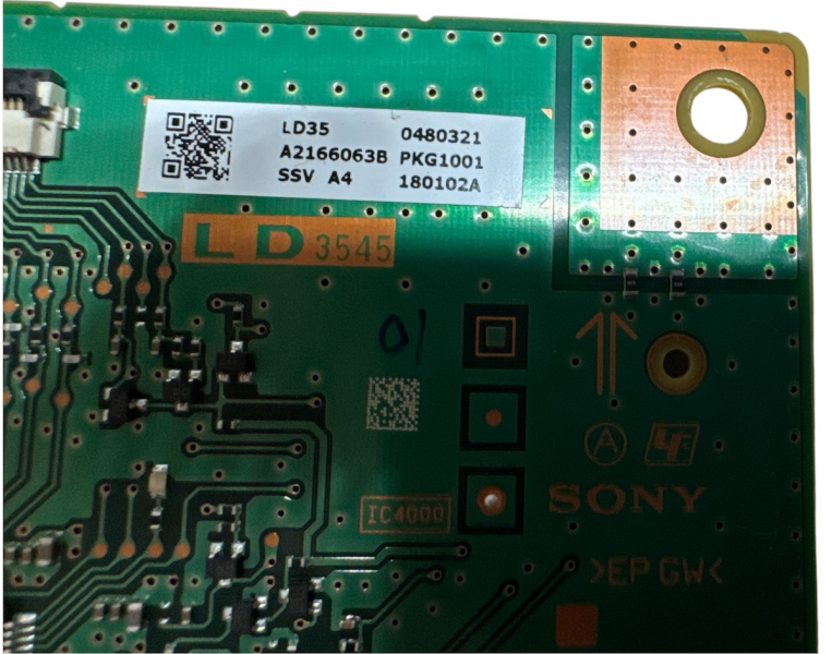 KD-55XE9005 LED Driver 1-981-827-12 LD35 A2166063B