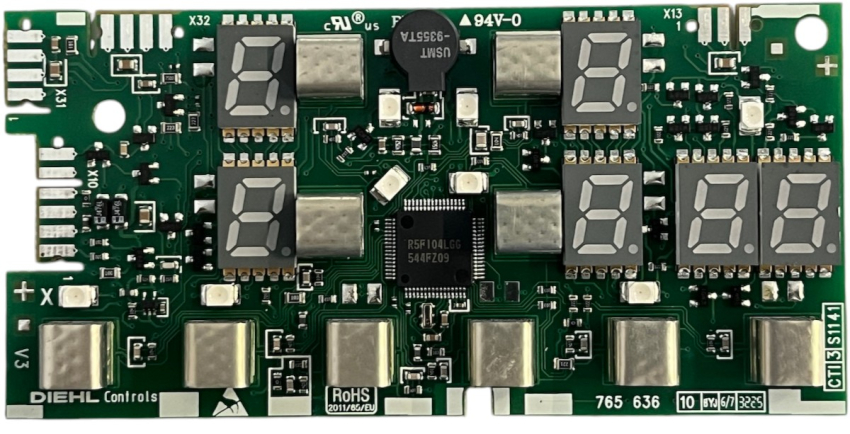 Induction board 765 636 DIEHL Controls SW Rev 3.9.86 YL230-172 YL230CT-4C 8001223031