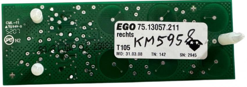 KM5958 Induction board 980.185-00 75.13057.211